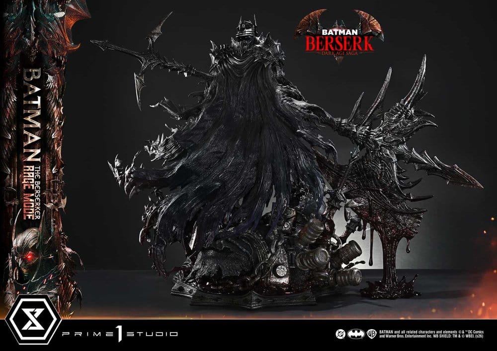 DC Comics Ultimate Premium Masterline Series Statue 1/4 Batman (Comics) Batman: The Berserker Rage Mode Deluxe Version 93 cm