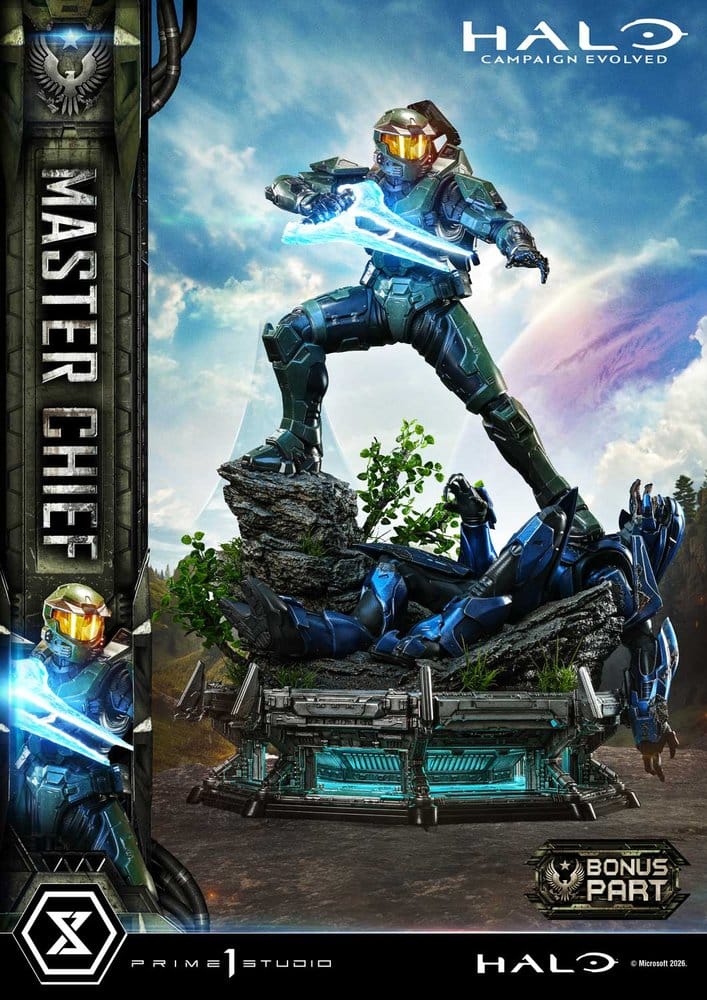 Halo Ultimate Premium Masterline Series Statue 1/4 Campaign Evolved Master Chief Bonus Version 78 cm, view 4
