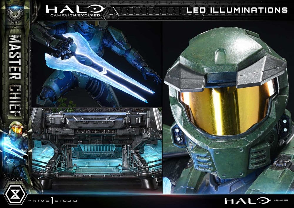 Halo Ultimate Premium Masterline Series Statue 1/4 Campaign Evolved Master Chief Bonus Version 78 cm, view 10