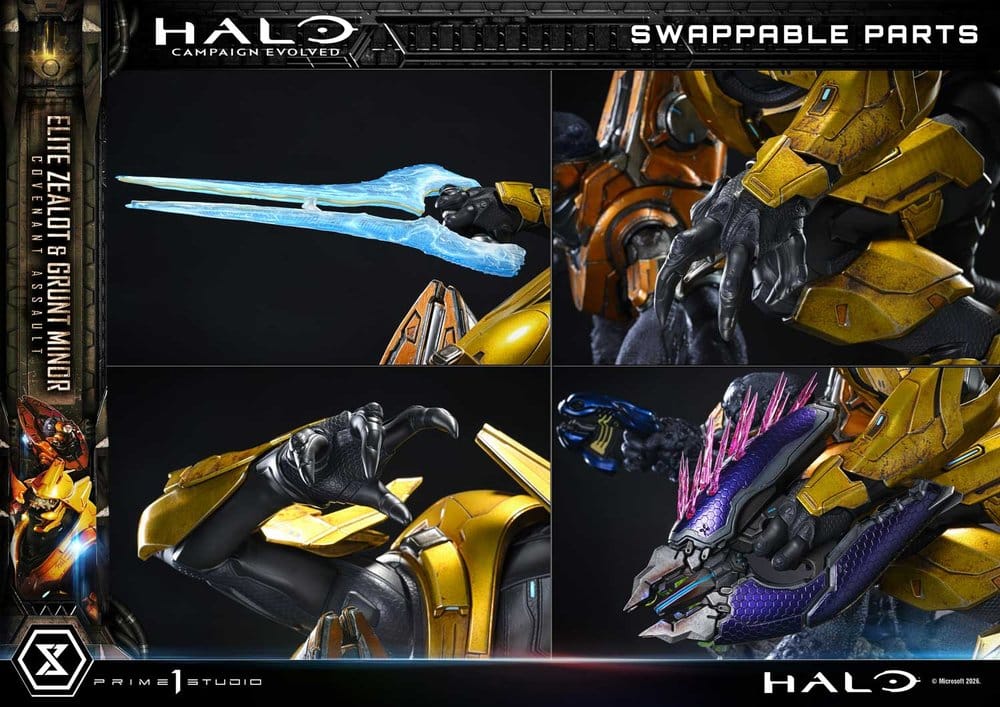 Halo: Campaign Evolved Ultimate Premium Masterline Series Statue 1/4 Elite Zealot & Grunt Minor: Covenant Assault 81 cm, view 7