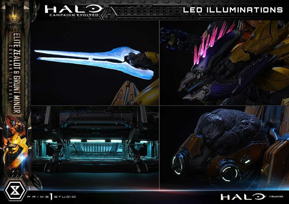 Halo: Campaign Evolved Ultimate Premium Masterline Series Statue 1/4 Elite Zealot & Grunt Minor: Covenant Assault 81 cm, view 8