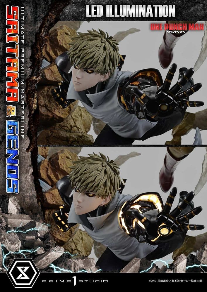 One-Punch Man Ultimate Premium Masterline Series Statue 1/4 Saitama & Genos 73 cm