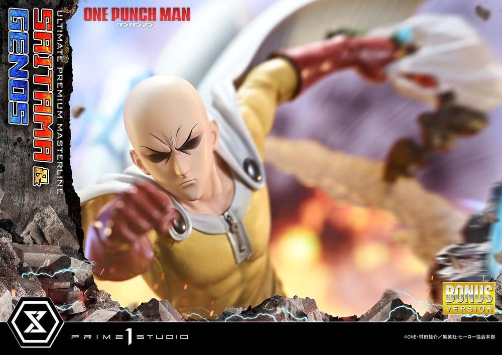 One-Punch Man Ultimate Premium Masterline Series Statue 1/4 Saitama & Genos DX Bonus Version 73 cm