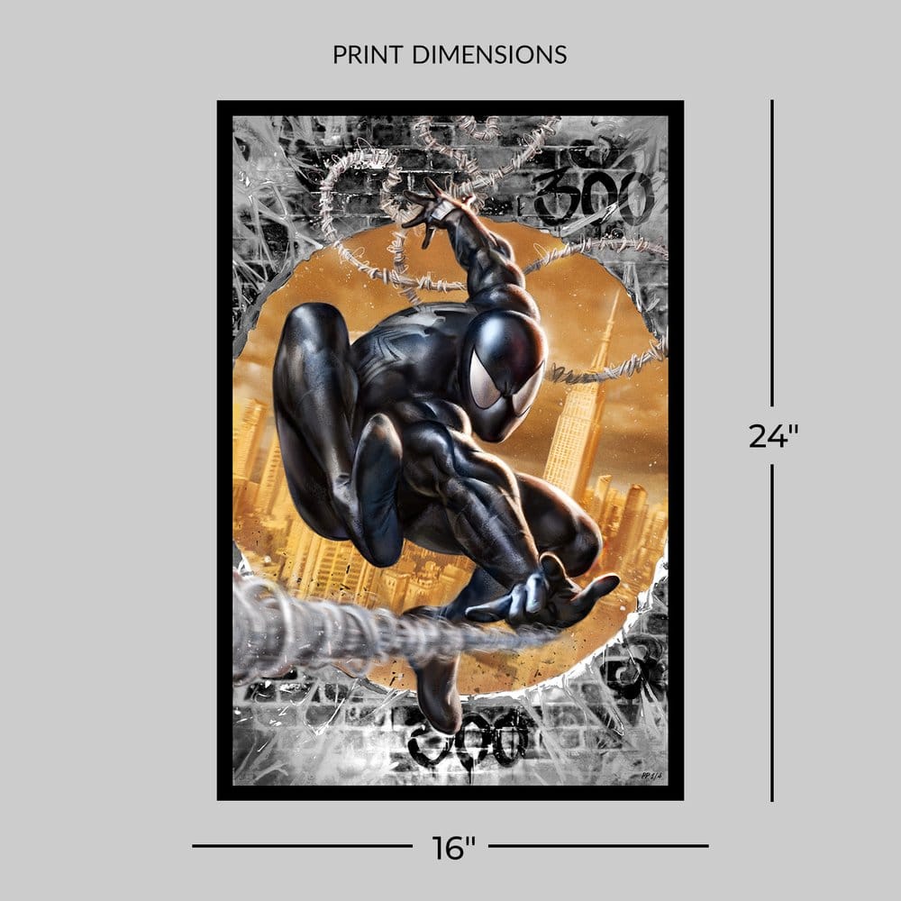 Marvel Fine Art Print The Amazing Spider-Man #300 Tribute (Black High-Gloss Variant) 41 x 61 cm - unframed, view 5