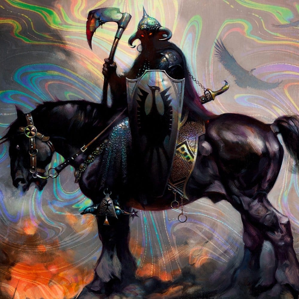 Frank Frazetta Fine Art Print Death Dealer I Rainbow Lava Holofoil 61 x 41 cm - unframed, view 3