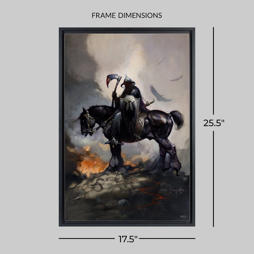 Frank Frazetta Fine Art Print Death Dealer I Rainbow Lava Holofoil 61 x 41 cm - unframed, view 5