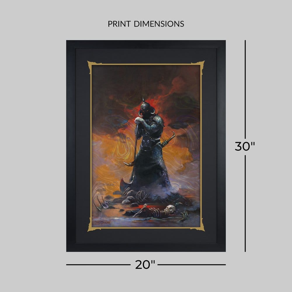 Frank Frazetta Fine Art Print Death Dealer III (Revised) Rainbow Lava Holofoil 41 x 61 cm - unframed, view 6