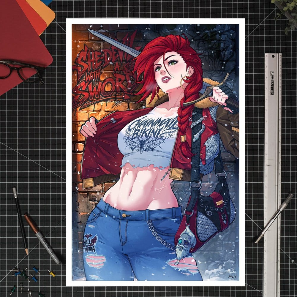 Dynamite Entertainment Fine Art Print Red Sonja 61 x 41 cm - unframed, view 2