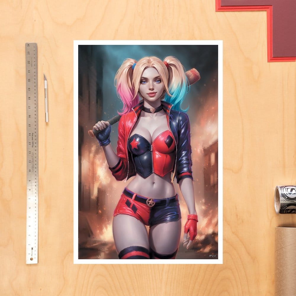 DC Comics Fine Art Print Harley Quinn 41 x 61 cm - unframed, view 2