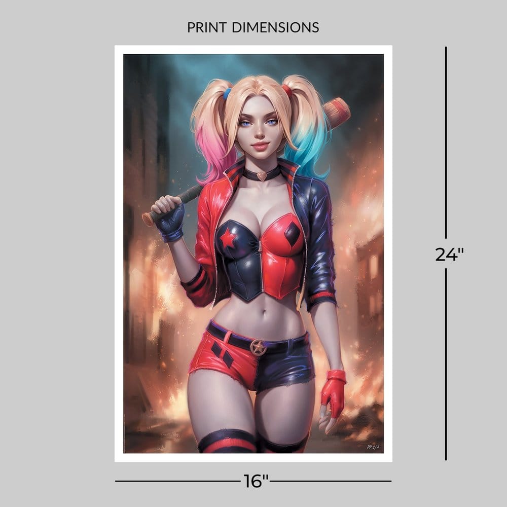 DC Comics Fine Art Print Harley Quinn 41 x 61 cm - unframed, view 6