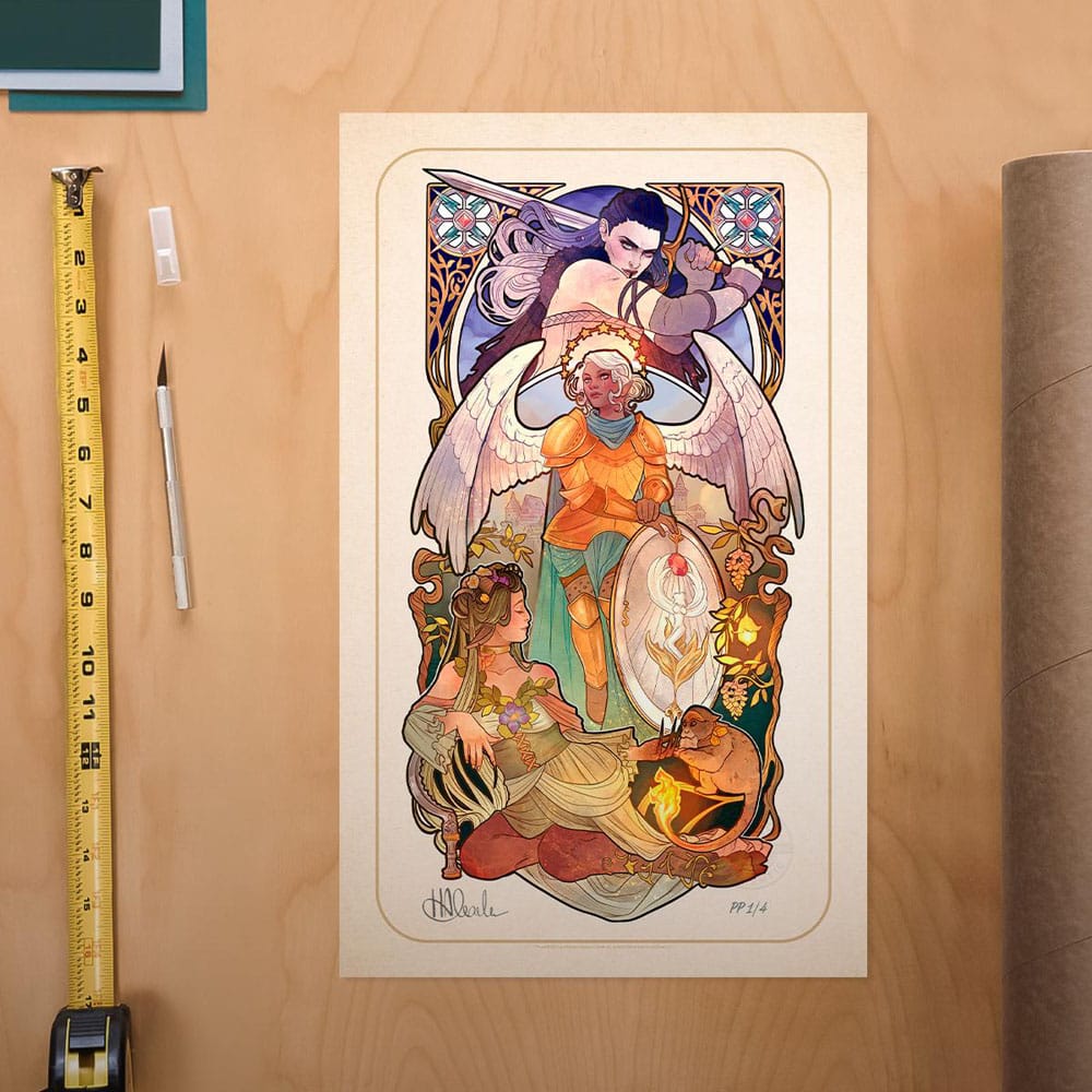Critical Role Art Print Ashley Johnson: 10th Anniversary Art Nouveau Illustrations 46 x 28 cm - unframed, view 2