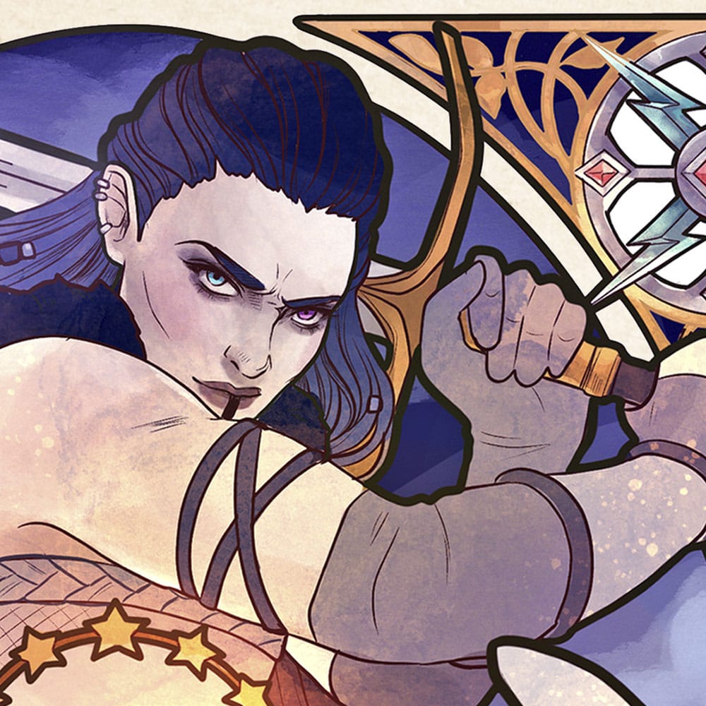 Critical Role Art Print Ashley Johnson: 10th Anniversary Art Nouveau Illustrations 46 x 28 cm - unframed, view 4
