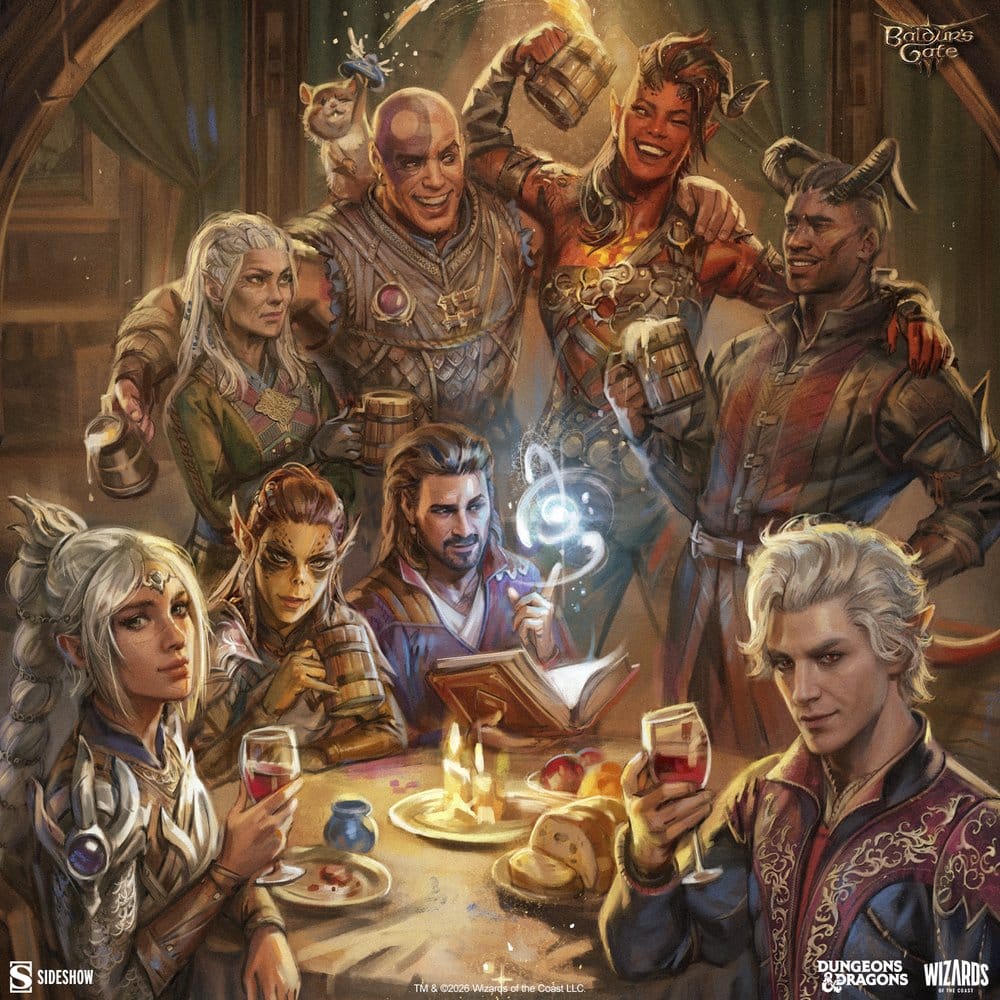Baldur's Gate III Fine Art Print The Elfsong Tavern 61 x 46 cm - unframed, view 4