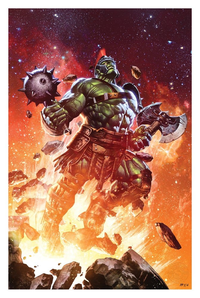 Marvel Fine Art Print Planet Hulk: Worldbreaker 41 x 61 cm - unframed, statue