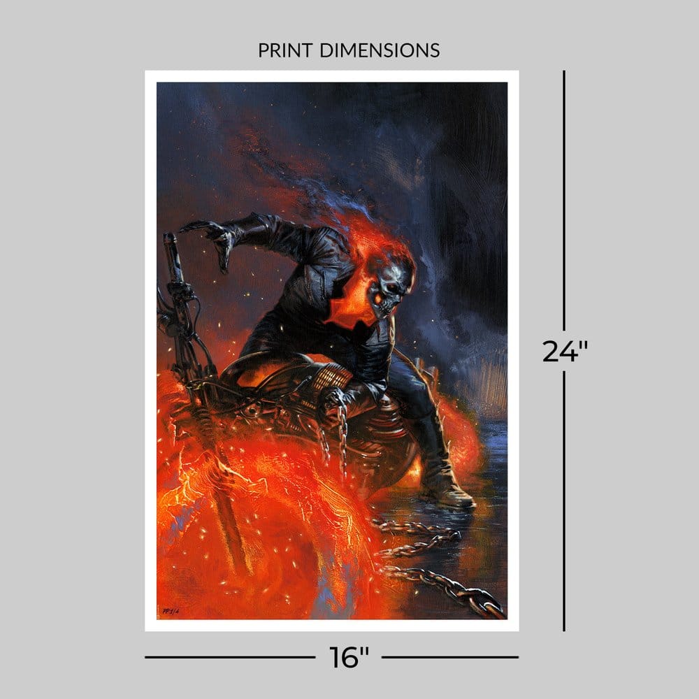 Marvel Fine Art Print Ghost Rider 41 x 61 cm - unframed, view 5