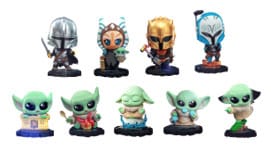 Star Wars The Mandalorian Cosbi Mini Figures 8 cm Blind Box Display (8), statue